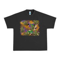 Pigment Black mardi gras plaid purple glitter background Urban Heavy Tee - FaDigitalArtStudio