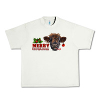 Pistachio Merry Christmas Calf Urban Heavy Tee - RanaPortraitStore