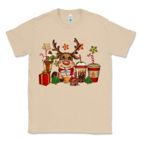 Mushroom reindeer coffe cups christmas Classic Tee - CowGirlArtShop