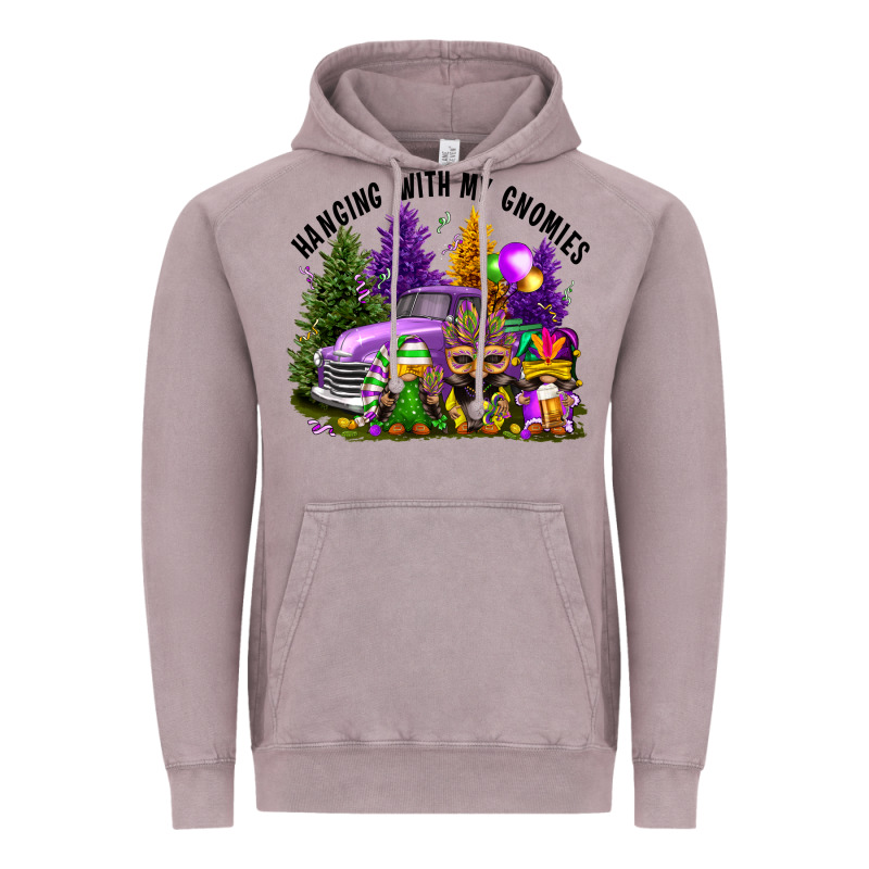 Mardi Gras Hanging With My Gnomies Vintage Hoodie by FaDigitalArtStudio | Teevron