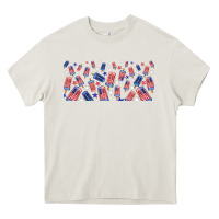 Cream American popsicle Heavy Core Tee - TumblerDesignByShophia