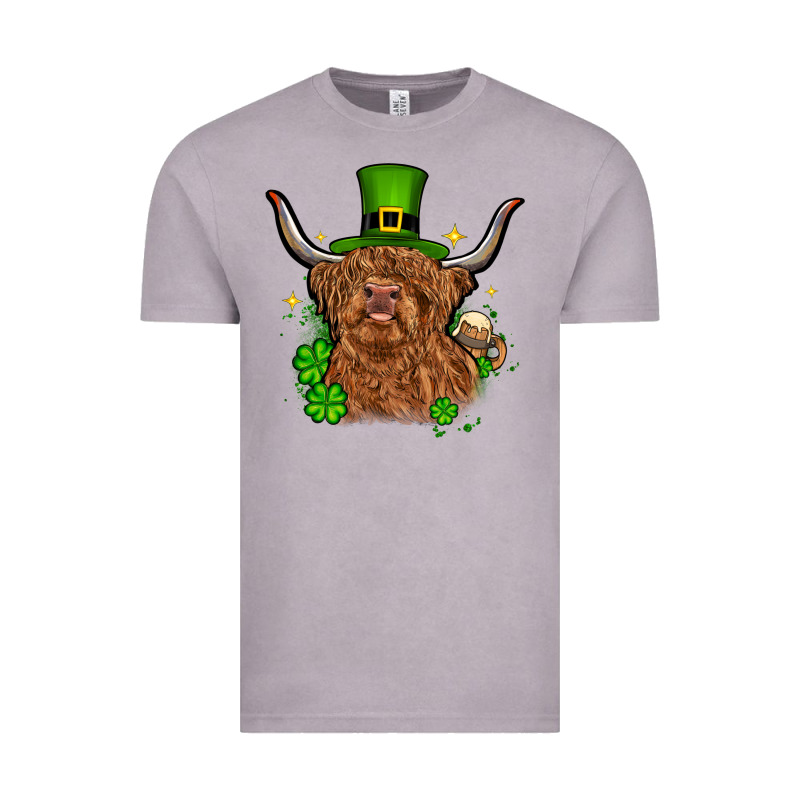 St. Patrick's Day Cow Vintage Tee by OliviaCreatesArt | Teevron
