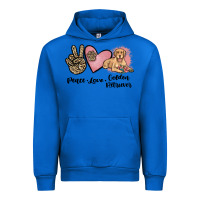 Cobalt peace love golden retriever Urban Hoodie - JahusDesignShop