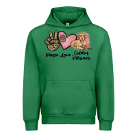Emerald peace love golden retriever Urban Hoodie - JahusDesignShop