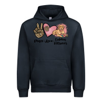 Navy peace love golden retriever Urban Hoodie - JahusDesignShop