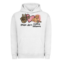 Pigment Lunar Rock peace love golden retriever Urban Hoodie - JahusDesignShop