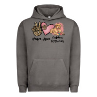 Pigment Tornado peace love golden retriever Urban Hoodie - JahusDesignShop