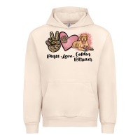Sandshell peace love golden retriever Urban Hoodie - JahusDesignShop