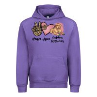 Tulip peace love golden retriever Urban Hoodie - JahusDesignShop
