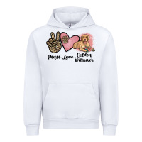 White peace love golden retriever Urban Hoodie - JahusDesignShop