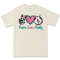 Bone Peace Love Husky Premium Tee - Jasminsmagicworld