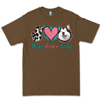 Cacao Peace Love Husky Premium Tee - Jasminsmagicworld