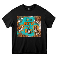 Black life is better with a dog Heavy Core Tee - TumblerDesignByShophia