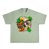 Oil Green Skull crawfish season Urban Heavy Tee - FaDigitalArtStudio