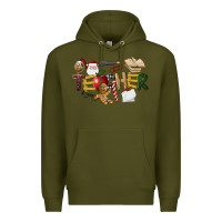 Army Green christmas teacher Premium Hoodie - LillyAllenDesigns