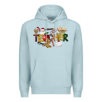 Blue Mist christmas teacher Premium Hoodie - LillyAllenDesigns