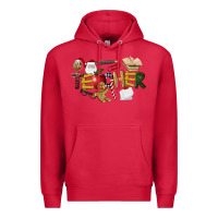 Cardinal christmas teacher Premium Hoodie - LillyAllenDesigns