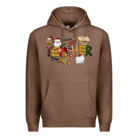 Chestnut christmas teacher Premium Hoodie - LillyAllenDesigns