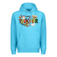 Ocean Blue christmas teacher Premium Hoodie - LillyAllenDesigns