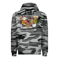 Slate Camo christmas teacher Premium Hoodie - LillyAllenDesigns