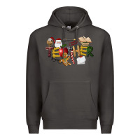 Smoke christmas teacher Premium Hoodie - LillyAllenDesigns