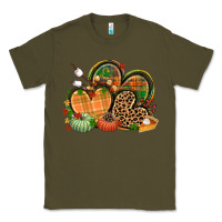 Army Green fall heart Classic Tee - CowGirlArtShop