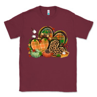 Burgundy fall heart Classic Tee - CowGirlArtShop