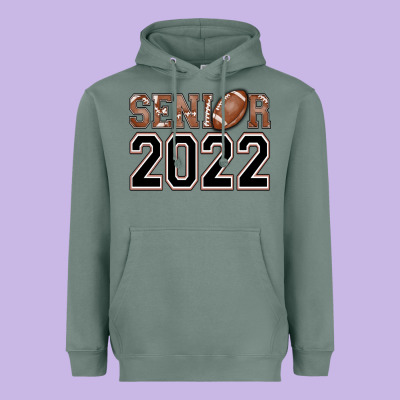 Senior Football Heavyweight Hoodie Designed By Adodesignshop