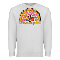 Dove Grey back to school rainbow hello sixth grade Premium Sweatshirt - AdoDesignShop
