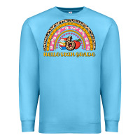 Ocean Blue back to school rainbow hello sixth grade Premium Sweatshirt - AdoDesignShop
