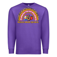 Purple back to school rainbow hello sixth grade Premium Sweatshirt - AdoDesignShop