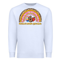 White back to school rainbow hello sixth grade Premium Sweatshirt - AdoDesignShop
