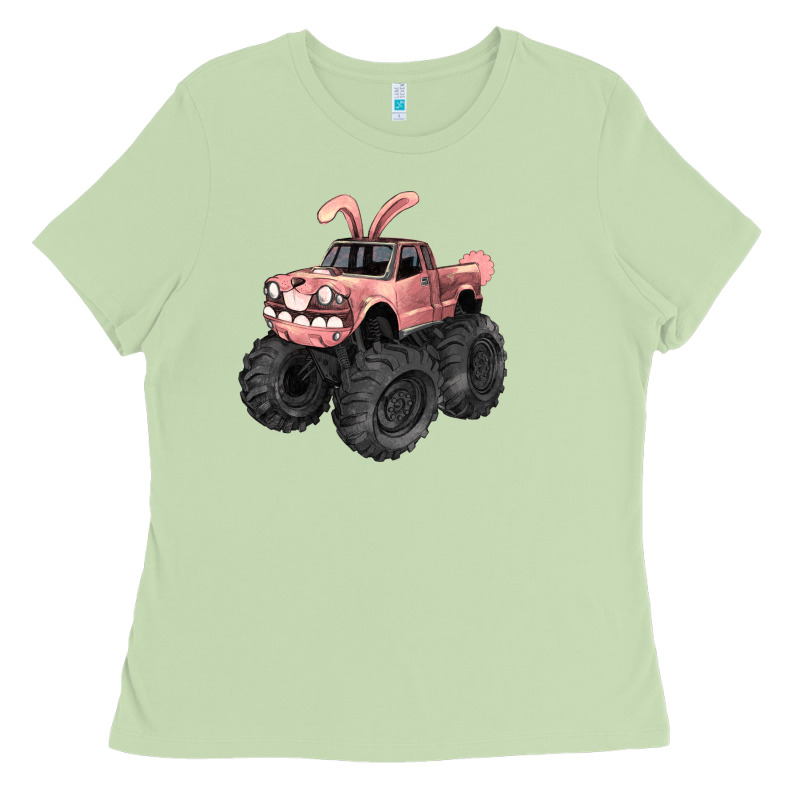 Easter Monster Truck Easter Day Ladies Tee by HowdyJamesFarm | Teevron