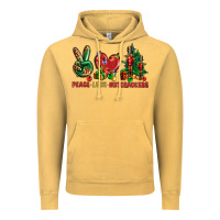 Vintage Mustard Peace Love Nutcrackers Vintage Hoodie - BundleAndBundleShop
