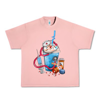 Salmon Nurse frappe coffee Urban Heavy Tee - FaDigitalArtStudio