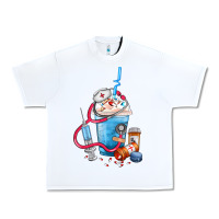 White Nurse frappe coffee Urban Heavy Tee - FaDigitalArtStudio