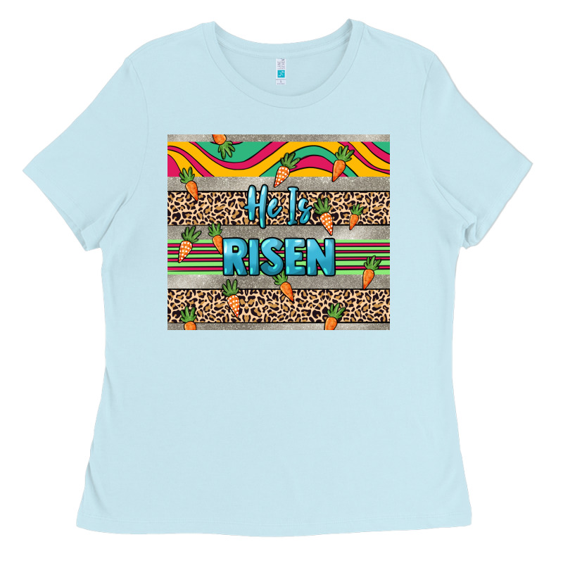 He Is Risen Tumbler Easter Day Ladies Tee by HowdyJamesFarm | Teevron