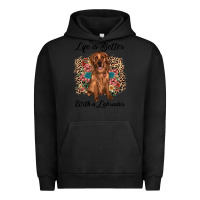 Pigment Black life is better with a labrador Urban Hoodie - JahusDesignShop