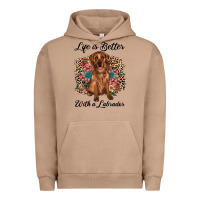 Pigment Burro life is better with a labrador Urban Hoodie - JahusDesignShop