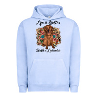 Pigment Grape Ice life is better with a labrador Urban Hoodie - JahusDesignShop