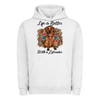 Pigment Lunar Rock life is better with a labrador Urban Hoodie - JahusDesignShop