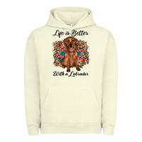 Pigment Pistachio life is better with a labrador Urban Hoodie - JahusDesignShop