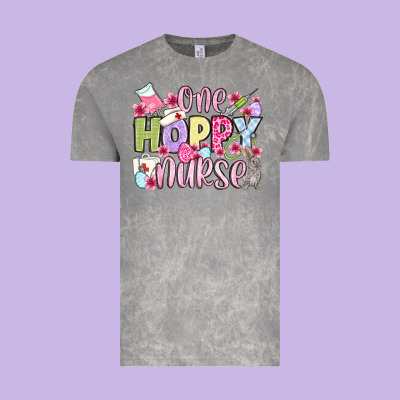 Easter Day One Hoppy Nurse Vintage Tee Designed By Oliviacreatesart