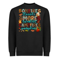 Black bonfires flannels smores Heavyweight Sweatshirt - AdoDesignShop
