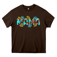 Chocolate Brown western mama Heavy Core Tee - RanaPortraitStore