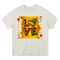 Cream juneteenth love Heavy Core Tee - TumblerDesignByShophia