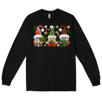 Black Christmas Gnomes Long Sleeve Tee - BundleAndBundleShop