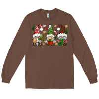 Chestnut Christmas Gnomes Long Sleeve Tee - BundleAndBundleShop