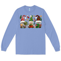 Colony Blue Christmas Gnomes Long Sleeve Tee - BundleAndBundleShop