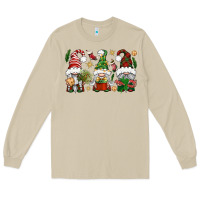 Mushroom Christmas Gnomes Long Sleeve Tee - BundleAndBundleShop